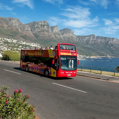 Cape Town Ticket Ônibus hop-on hop-off Cidade do Cabo e Teleférico da Table Mountain