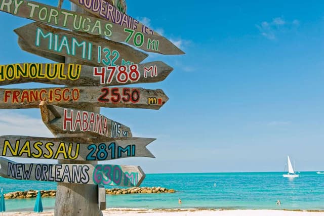 Miami Tour Um Dia em Key West com Passeio de Barco com Fundo de Vidro